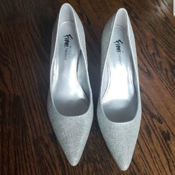 Fioni Shoes - Silver Embelisshed Heels